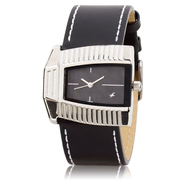 Fastrack Quartz Analog Grey Dial Leather Strap Watch for Girls - image number 0