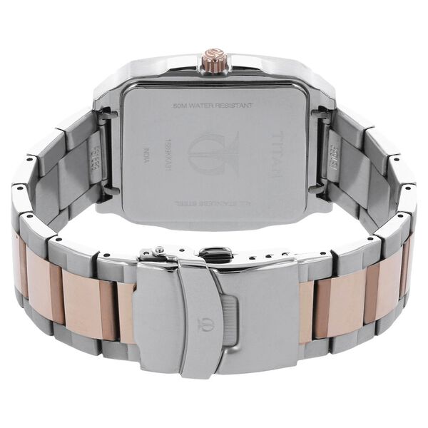 Titan Regal Crest Silver Dial Quartz Multifunction Stainless Steel Strap watch for Men - image number 3