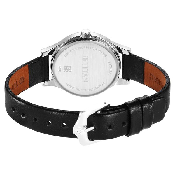 Titan Karishma Quartz Analog Purple Leather Strap for Women - image number 4
