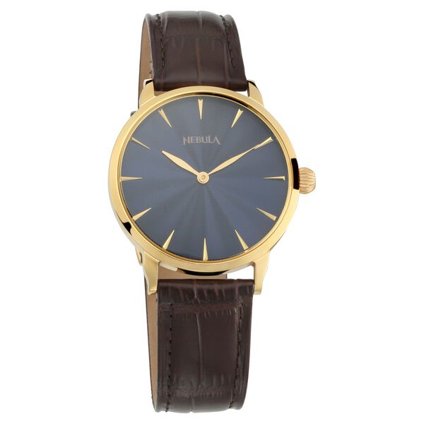 Titan Nebula Quartz Analog 18 Karat Solid Gold Watch for Men - image number 1
