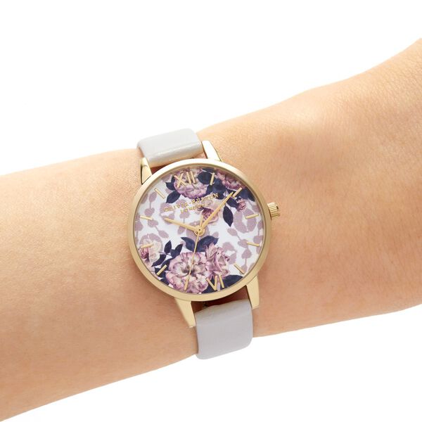 Olivia Burton Quartz Analog White Dial Leather Strap Watch for Women - image number 3