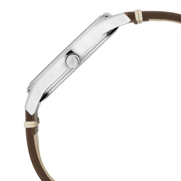 Fastrack Tripster Quartz Analog Bicolour Dial Leather Strap Watch for Guys - image number 3