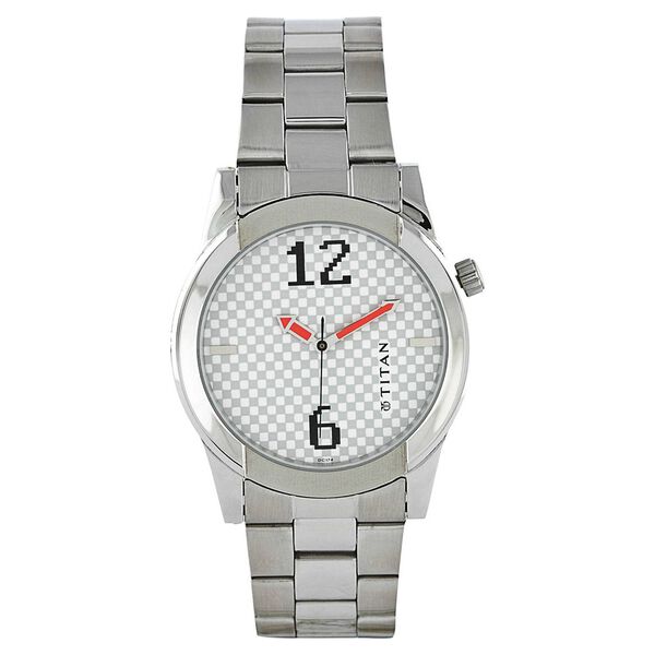 Titan Quartz Analog Silver Dial Watch for Men - image number 0