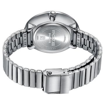 Sonata Poze Quartz Analog White Dial Stainless Steel Strap Watch For Women
