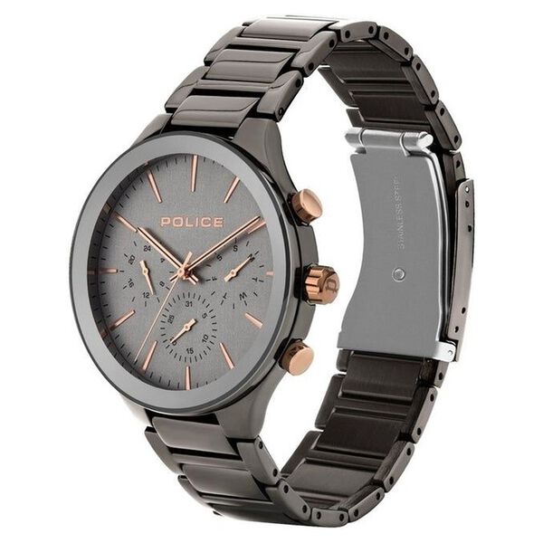 Police Quartz Multifunction Grey Dial Metal Strap Watch for Men - image number 1