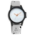 Fastrack Hashtag Quartz Analog White Dial Silicone Strap Unisex Watch