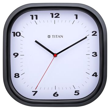 Titan Classic White Wall Clock with Silent Sweep Technology - 30.8 cm x 30.8 cm (Medium)