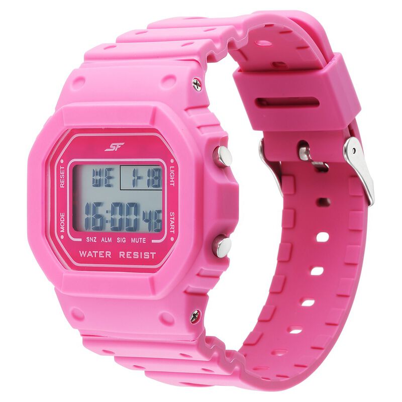 SF Hexa Digital Dial Women Watch With Polyurethane Strap - image number 1