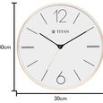 Titan Metallic Wall Clock White Dial Silent Sweep Technology with size 30 cm x 30 cm (Medium) - image number 5