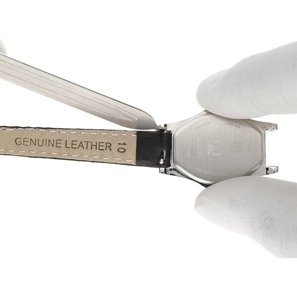 10 mm Black Genuine Leather Strap for Women - image number 5