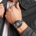 Titan Ceramic Fusion Automatic Black Dial Silver Dual-Toned Stainless Steel Bracelet Watch for Men - image number 6