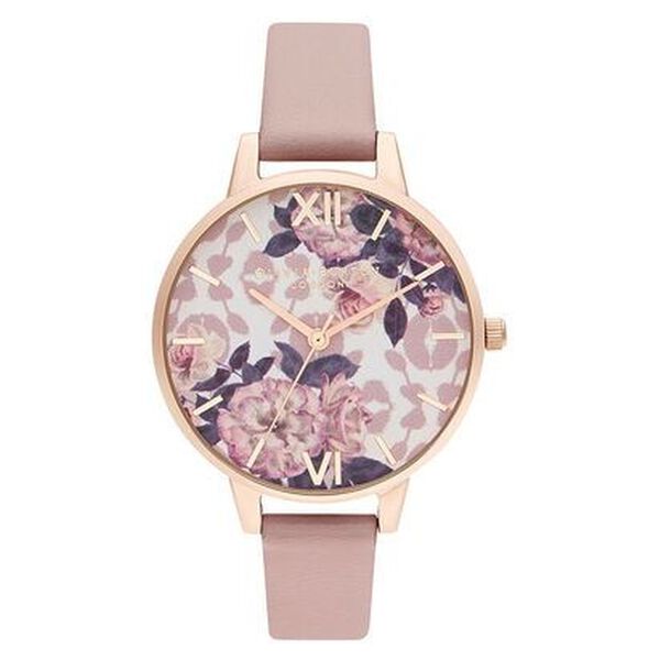 Olivia Burton Quartz Analog White Dial Leather Strap Watch for Women - image number 0