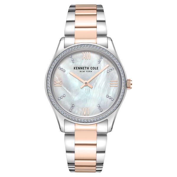 Kenneth Cole Quartz Analog Mother Of Pearl Dial Stainless Steel Strap Watch For Women - image number 0
