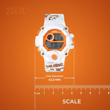 Zoop Chhota Bheem 2.0 Digital Unisex Watch For Kids With Orange Printed Strap From House Of Titan