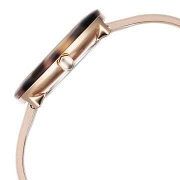 Fastrack Younique Quartz Analog Mother Of Pearl Dial LeatherStrap Watch For Girls
