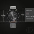 Titan Workwear Quartz Analog Anthracite Dial Leather Strap Watch for Men - image number 2