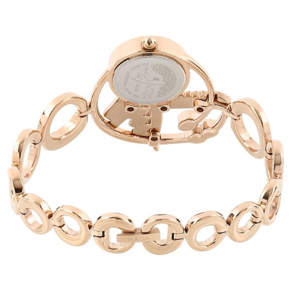 Titan Quartz Analog Mother of Pearl Dial Metal Strap Watch for Women - image number 3
