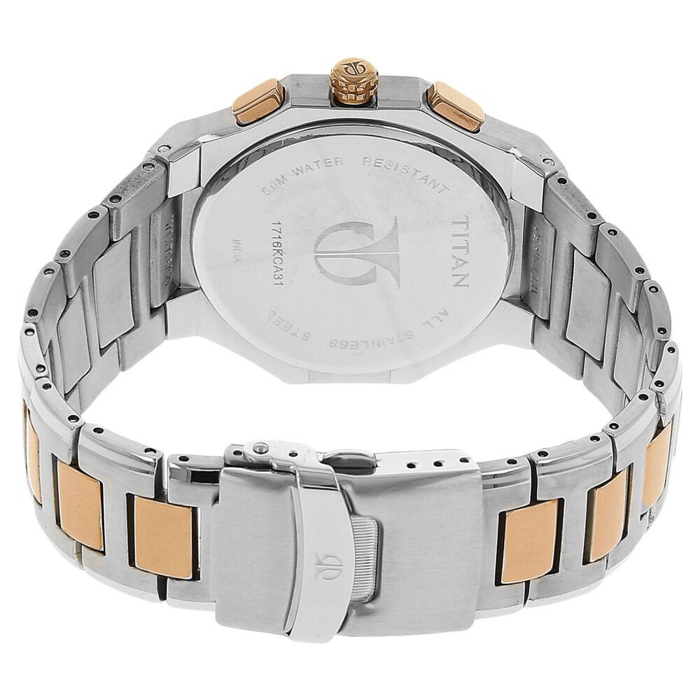 Buy Online Titan Regalia Rome Brown Dial Chronograph Stainless