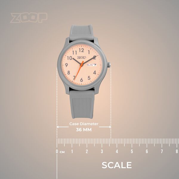 Zoop Back To School Analog Unisex Watch For Kids With Pinl Dial And Grey Strap From House Of Titan - image number 3