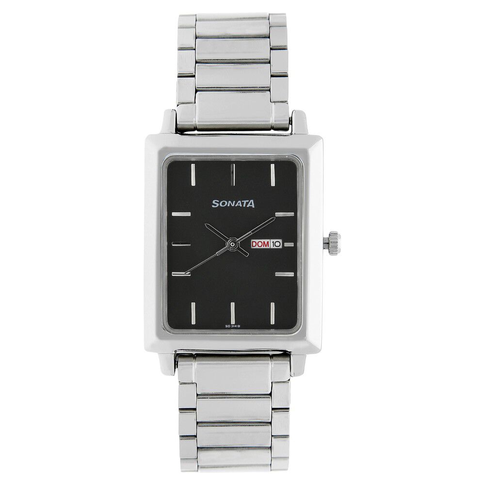 Sonata steel hotsell watches