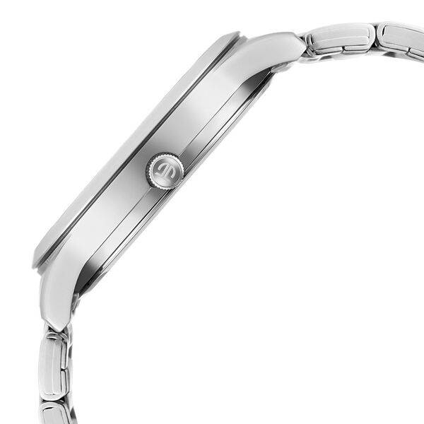 Titan Men's Timeless Style Watch: Refined White Dial and Metal Strap - image number 3