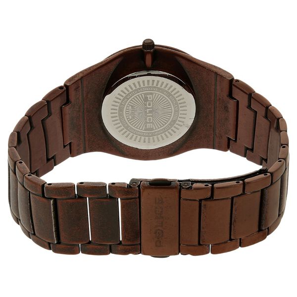 Police Quartz Analog Brown Dial Stainless Steel Strap Watch for Men - image number 3