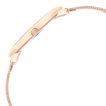 Titan Edge Rose Gold Dial Analog Stainless Steel Strap watch for Women