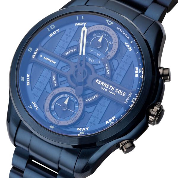 Kenneth Cole Quartz Chronograph Black Dial Stainless Steel Strap Watch for Men - image number 3
