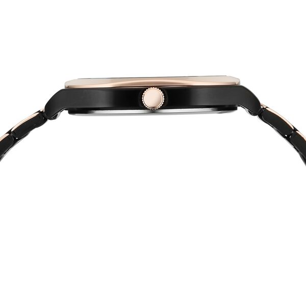 Vyb Aviator By Fastrack Quartz Analog Black Dial Two Toned Stainless Steel Strap Watch For Guys - image number 7