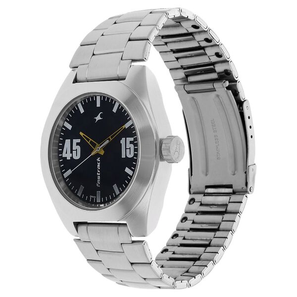 Fastrack Checkmate Quartz Analog Blue Dial Stainless Steel Strap Watch for Guys - image number 1