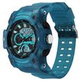 Fastrack StreetStyle Quartz Analog Digital Black Dial Translucent Blue Polyether Strap Watch For Guys - image number 2