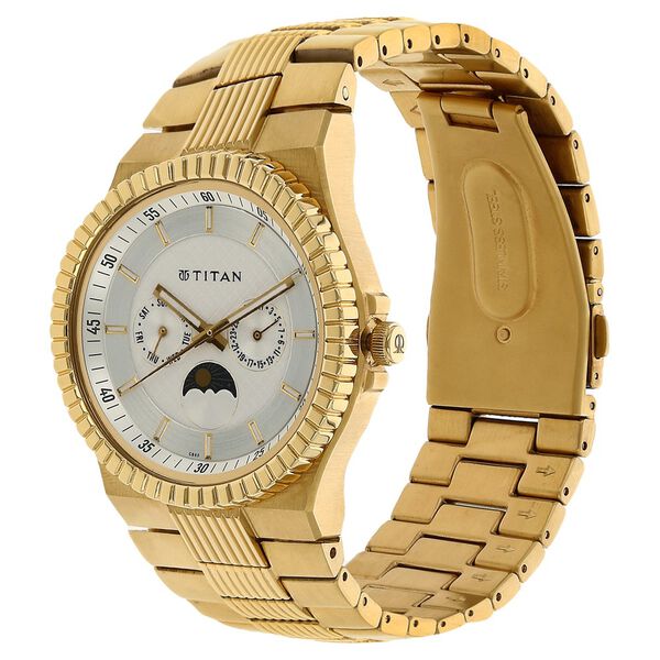 Titan Regallia White Dial Analog Stainless Steel Strap watch for Men - image number 1