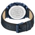 Police Quartz Analog with Dual Time and Date Blue Leather Strap for Men - image number 2