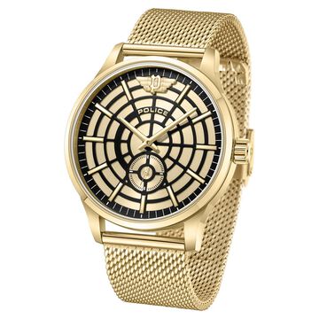 Police Champagne Dial Quartz Analog Watch for Men
