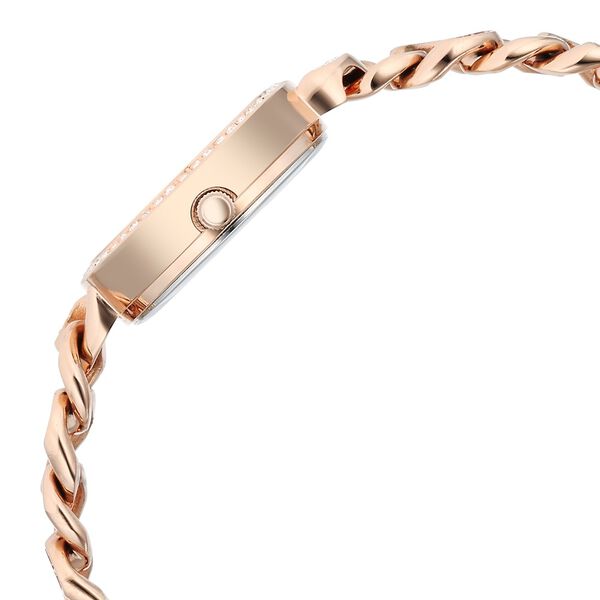 Titan Raga Showstopper Quartz Analog Rose Gold Round Dial Rose Gold Metal Strap Watch For Women - image number 3
