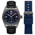 Ducati Quartz Analog Blue Dial Black Silicone Strap Watch For Men - image number 0