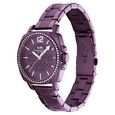 Coach Quartz Analog Purple Dial Stainless Steel Strap Watch for Women - image number 1