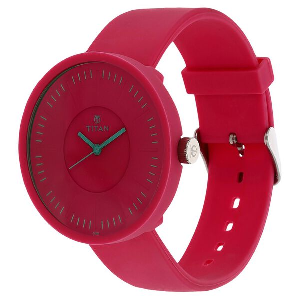Titan Quartz Analog Pink Dial Plastic Strap Watch for Women - image number 1