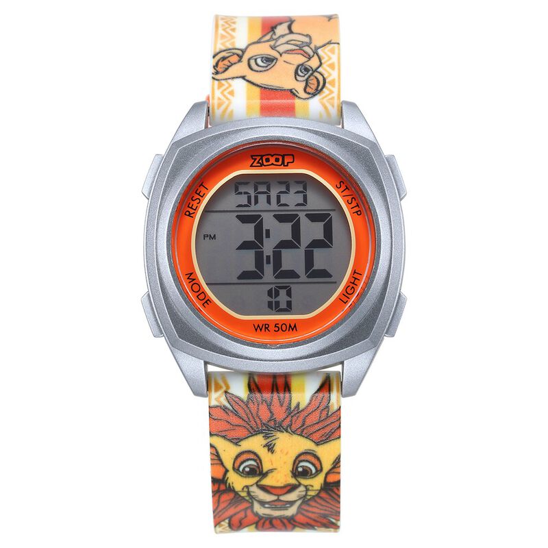Zoop Disney Lion King Digital Watch with Digital Dial & Multicoloured Strap for Boys Kids, from House of Titan