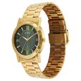 Titan Karishma Zing Quartz Analog Green Dial Golden Stainless Steel Strap Watch For Men - image number 2