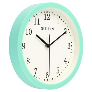Titan Classic Wall Clock White Wall Clock with Silent Sweep Technology - 25.0 cm x 25.0 cm (Small)