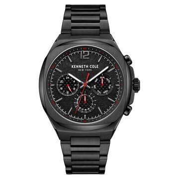 Kenneth Cole Multifunction Black Dial Watch for Men