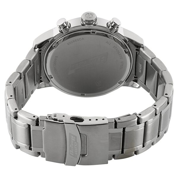 Titan Octane Chrono Black Dial Stainless Steel Strap watch for Men - image number 3