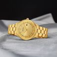 Titan Classique Slimline Brown Dial Analog with Day and Date Stainless Steel Strap Watch for Men