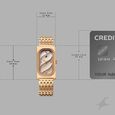 Fastrack Gelato rosegold analog bracelet watch with Caramel dial for Girls - image number 3