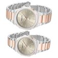Kenneth Cole Kenneth Cole Quartz Analog Grey Dial With Rose Gold Stainless Steel Strap Watch for Couple - image number 2