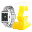 Sonata Quartz Analog Black Dial Metal Strap Watch for Men - image number 3