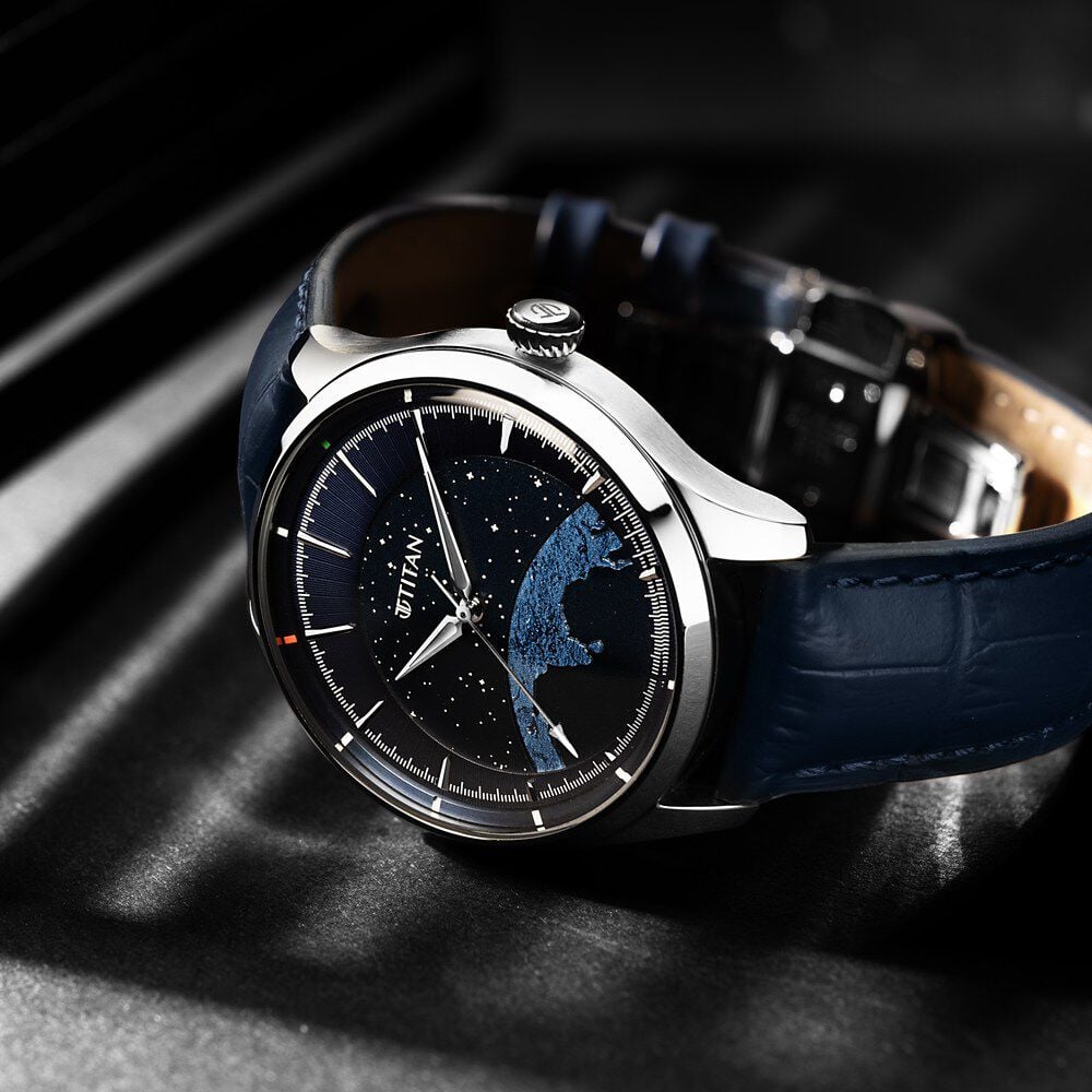 Buy Online Titan Unity Automatic Leather Strap Watch For Men