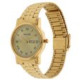 Sonata Quartz Analog with Day and Date Champagne Dial Stainless Steel Strap Watch for Men - image number 1