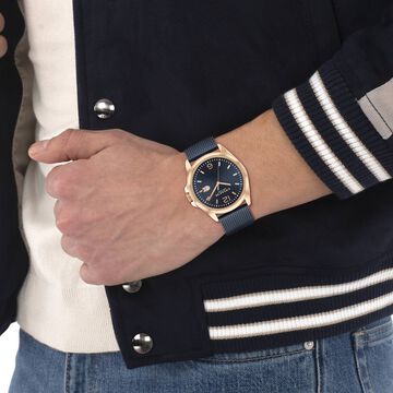Coach Quartz Analog Blue Dial Stainless Steel Strap Watch for Men